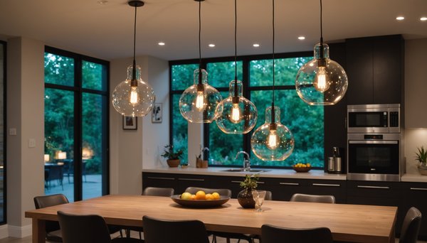 Illuminate your space with elegant blown glass pendant lights